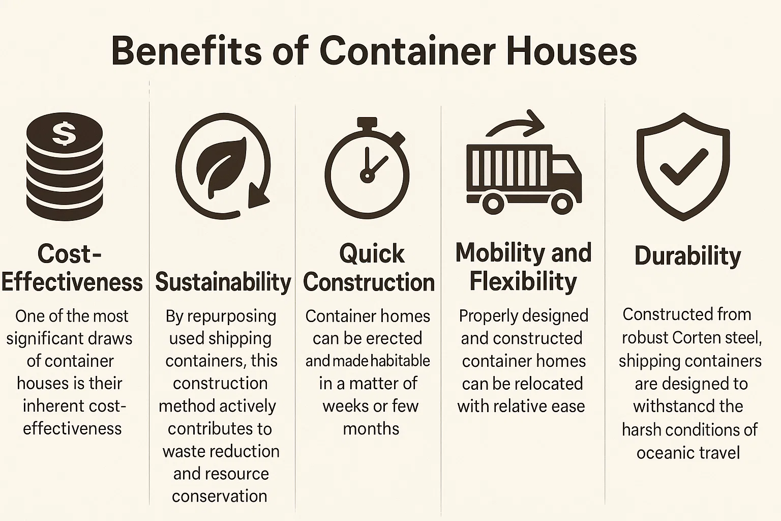 benefit of container house